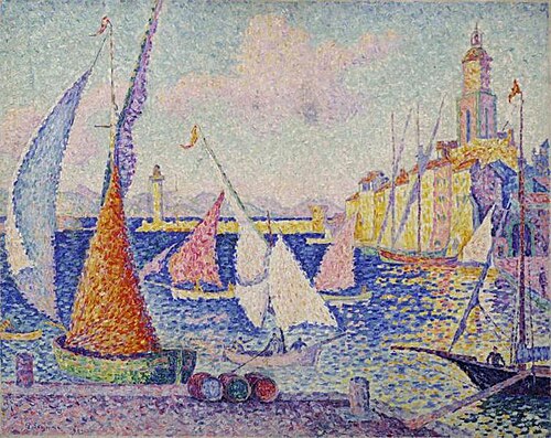 Saint-Tropez, le quai, 1899, Paul Signac