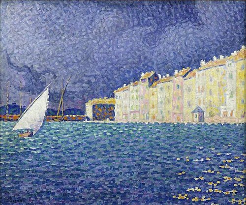 Saint-Tropez, l'orage, 1895, Paul Signac