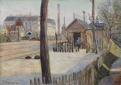 Railway Junction near Bois-Colombes, 1885, Paul Signac