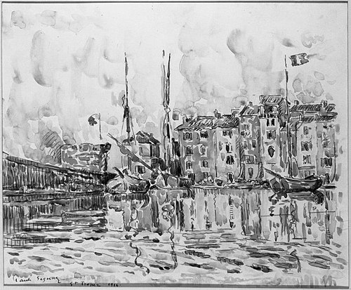 The Port of St. Tropez, 1914, Paul Signac