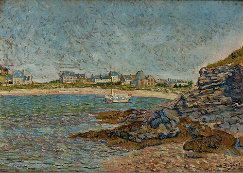 Vue de Port, Saint Briac, 1885, Paul Signac