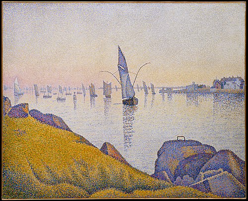 Calme du soir, Concarneau, opus 220 (allegro maestoso), 1891, Paul Signac
