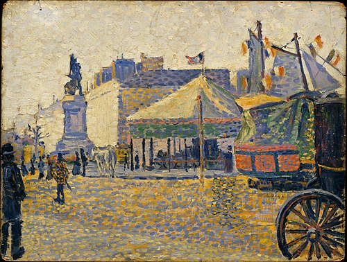 Place de Clichy, 1888, Paul Signac