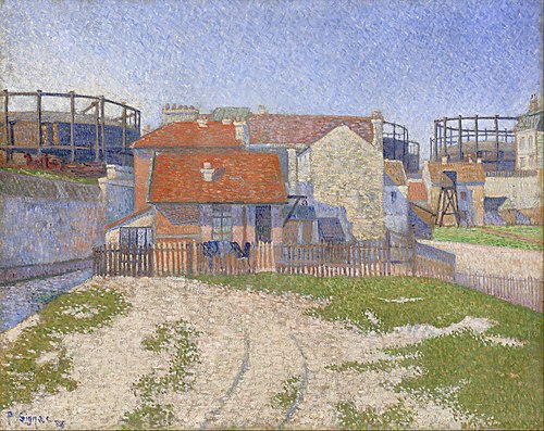 Gasometers at Clichy, 1886, Paul Signac