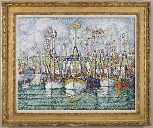 Blessing of the Tuna Fleet at Groix, 1923, Paul Signac