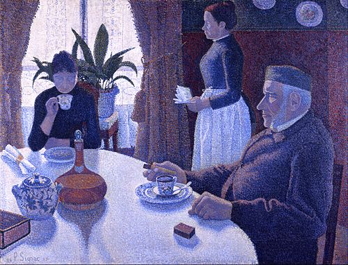 La salle à manger, 1886, Paul Signac