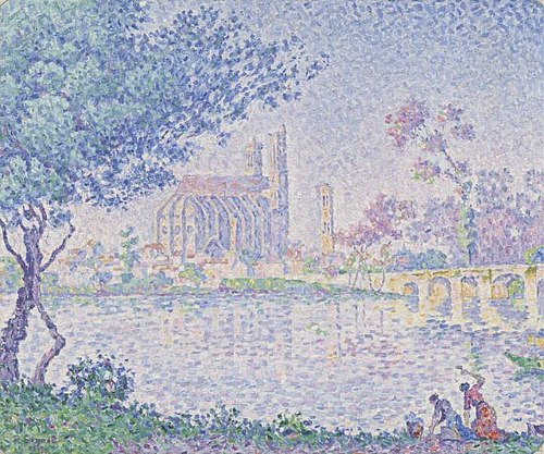 La Seine à Mantes, , Paul Signac