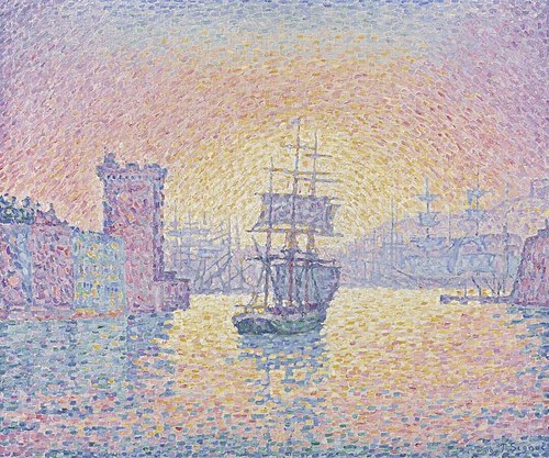 Entrée du port de Marseille, 1898, Paul Signac