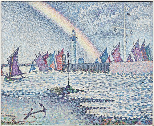 Entrance to the Port of Honfleur, 1899, Paul Signac