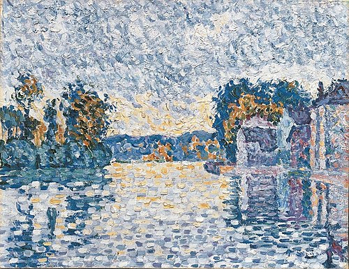 La Seine à Samois (étude), 1899, Paul Signac