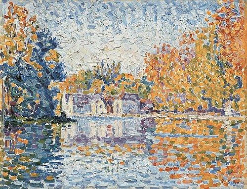 La Seine à Samois (étude), 1899, Paul Signac