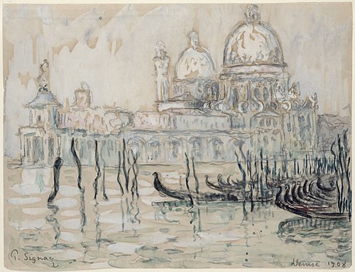 Venise, 1908, Paul Signac