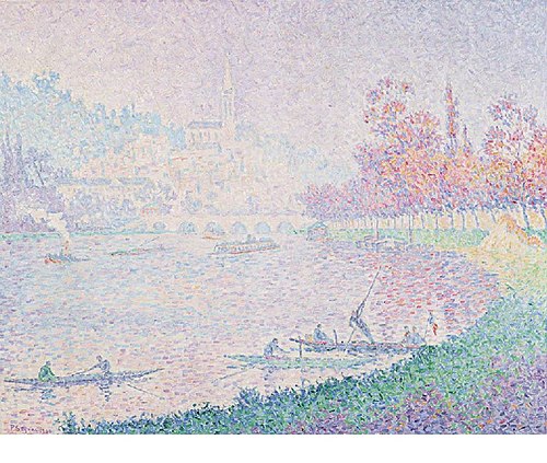 La Seine à Saint-Cloud, 1900, Paul Signac