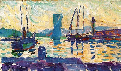 The Harbour Entrance, St.Tropez, 1902, Paul Signac