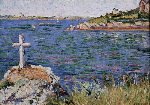 St. Briac, the Cross of the Seamen, 1885, Paul Signac