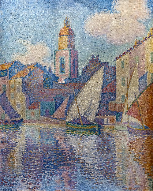 The bell tower of Saint-Tropez, 1896, Paul Signac