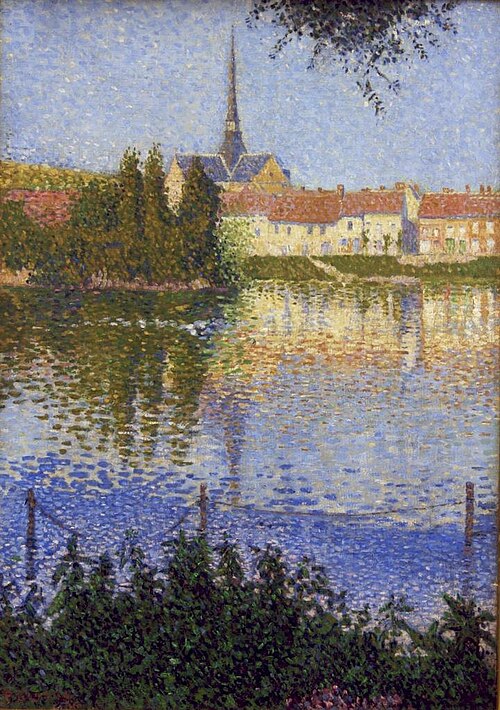 Les Andelys, l'île à Lucas, 1886, Paul Signac