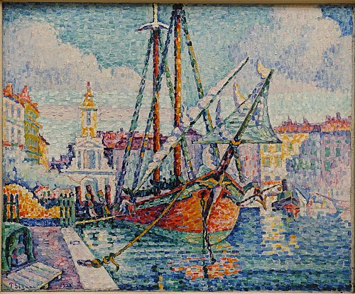 Le bateau d'oranges, Marseille, 1923, Paul Signac
