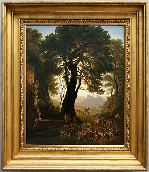 procession of the harvest festival, 1826, Karl Friedrich Schinkel