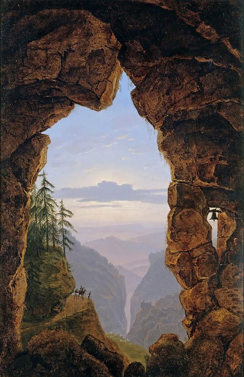 Gate in the Rocks, 1818, Karl Friedrich Schinkel
