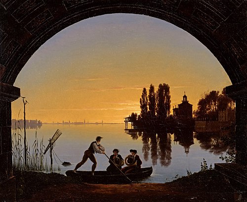 The Banks of the Spree near Stralau, 1817, Karl Friedrich Schinkel