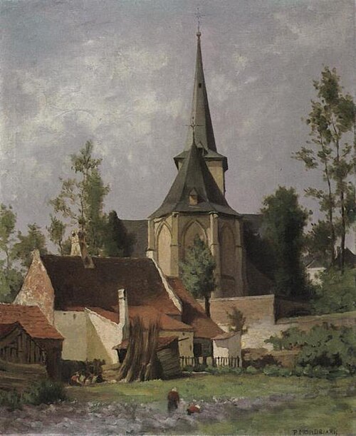 Church seen from the rear, 1891, Piet Mondrian