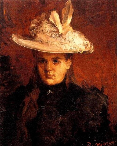 Portrait of Queen Wilhelmina (1880-1962) as a princes, 1896, Piet Mondrian