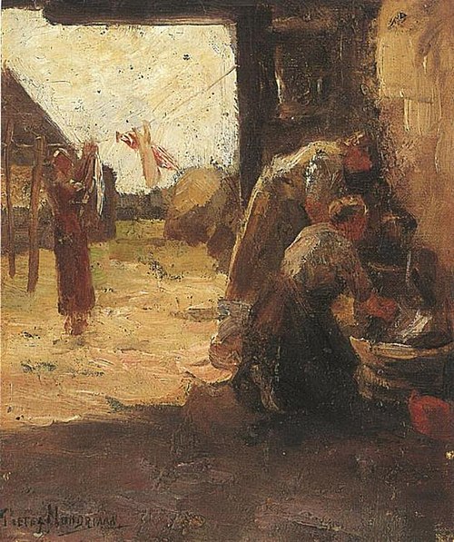 Women doing the wash, 1895, Piet Mondrian