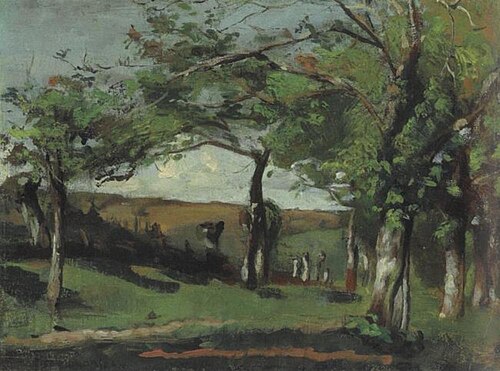 Scattered trees on sloping land, 1895, Piet Mondrian