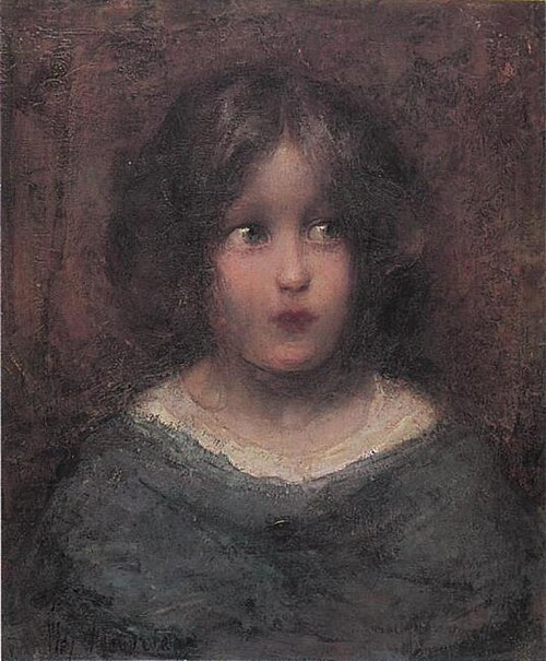 Girl looking to her left, 1901, Piet Mondrian