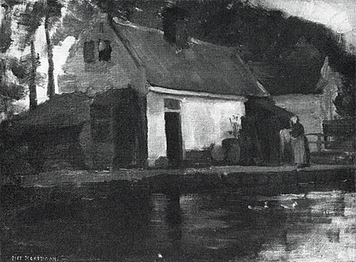 Small house along a canal, 1898, Piet Mondrian