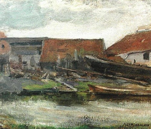 Shipworks, 1898, Piet Mondrian
