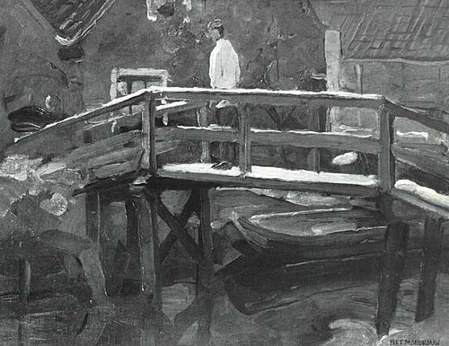 Footbridge in the Schinkelbuurt, 1899, Piet Mondrian