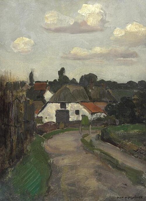 Roadway and farm building near Arnhem, 1902, Piet Mondrian