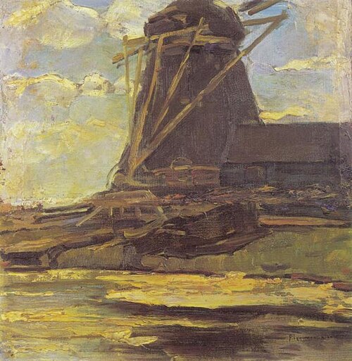 Oostzijdse mill with cropped wings, 1906, Piet Mondrian