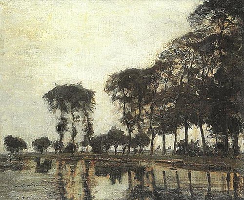 Bend in the Gein with poplars II, 1905, Piet Mondrian