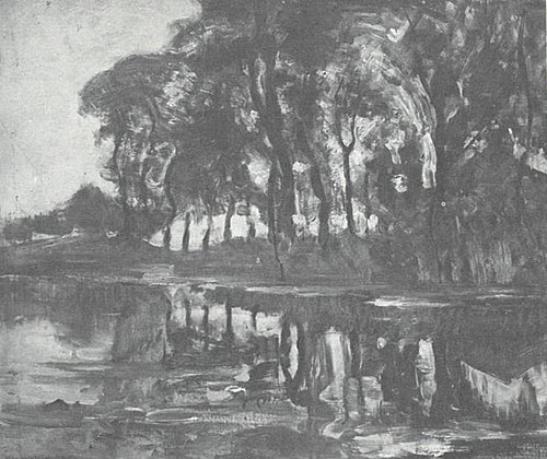 Bend in the Gein with poplars, 1907, Piet Mondrian