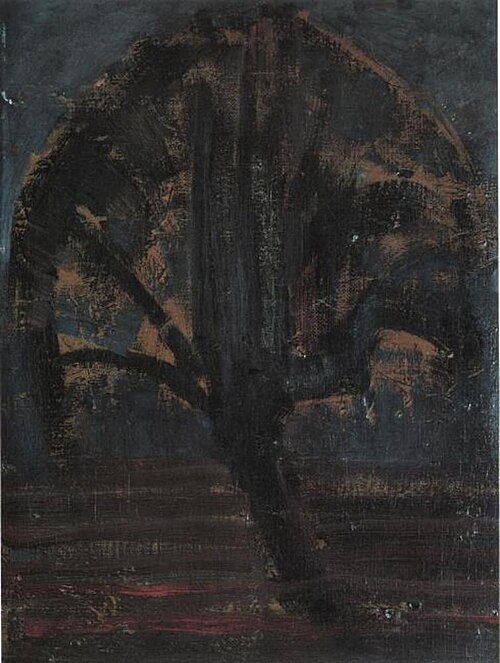 Blue willow tree I, 1908, Piet Mondrian