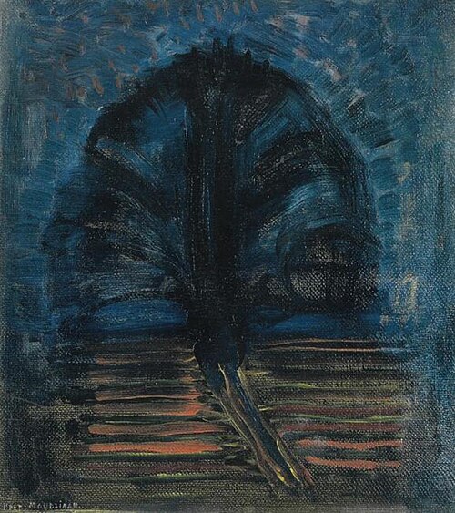 Blue willow tree II, 1908, Piet Mondrian