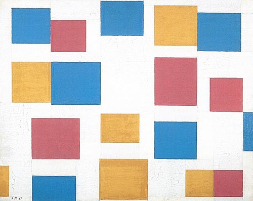 Composition with color planes 4, 1917, Piet Mondrian