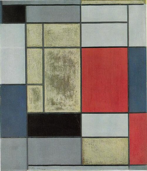 Composition I, 1920, Piet Mondrian