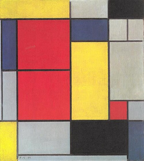 Composition II, 1920, Piet Mondrian