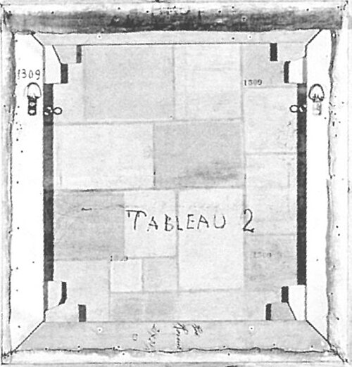 Unfinished composition, 1920, Piet Mondrian