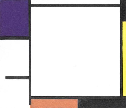 Composition with blue, black, yellow and red, 1922, Piet Mondrian