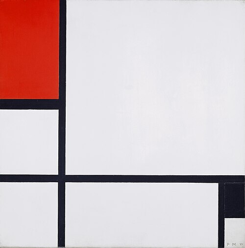 Composition no. I, 1929, Piet Mondrian
