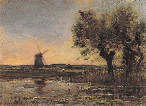 Oostzijdse mill, 1903, Piet Mondrian