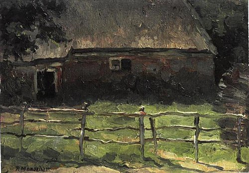 A Farmhouse Behind a Fence, 1904, Piet Mondrian