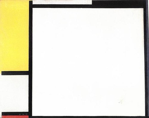 Composition en rouge, jaune et bleu, 1922, Piet Mondrian