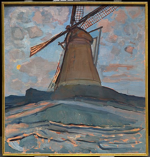 Moulin à vent, 1917, Piet Mondrian