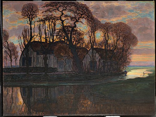 Ferme à Duivendrecht, 1916, Piet Mondrian